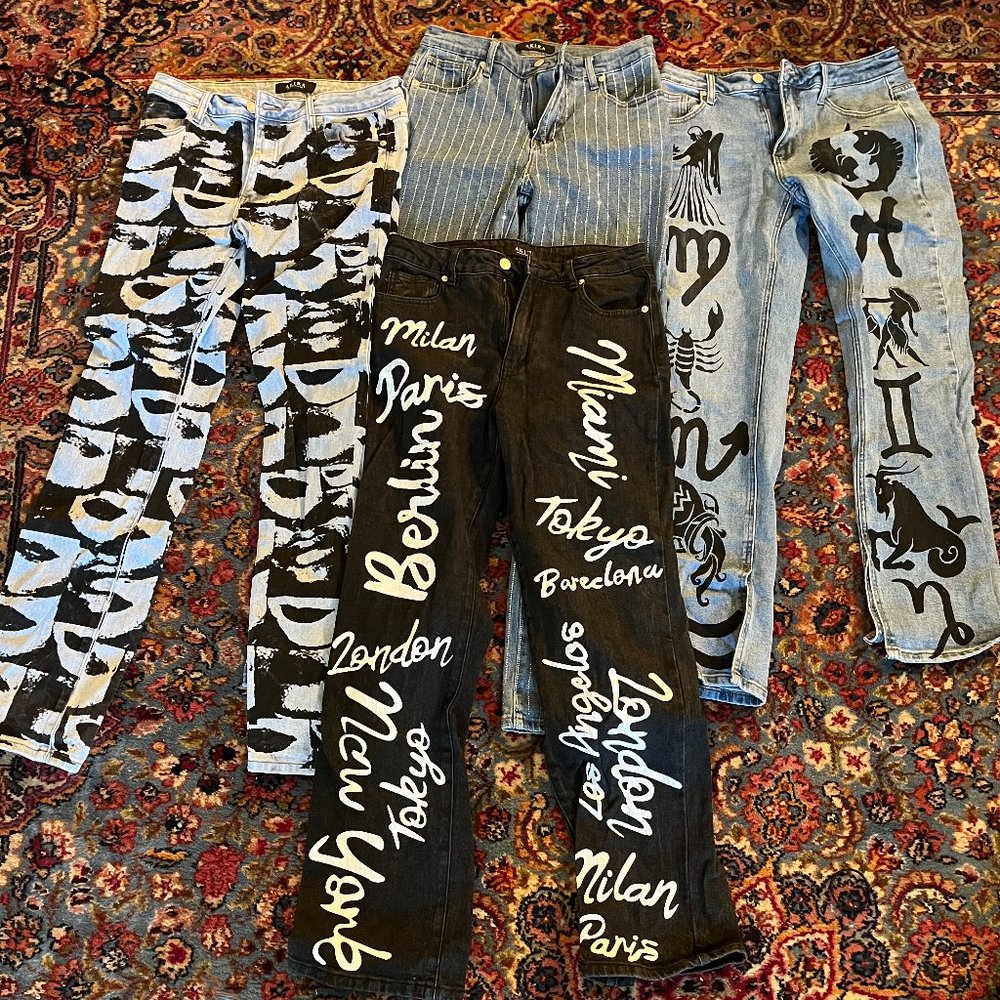 Set of 4 cute jeans